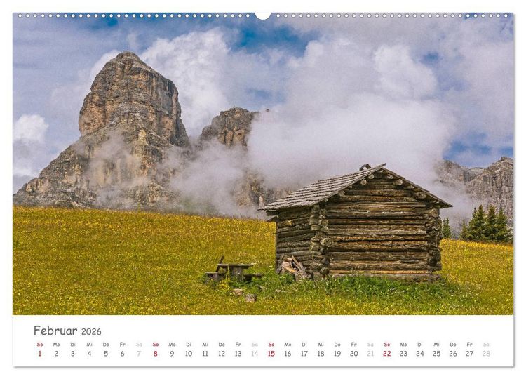 Produktbild: S&uuml;dtirol - Land der Berge und Seen (Wandkalender 2026 DIN A2 quer), CALVENDO Monatskalender