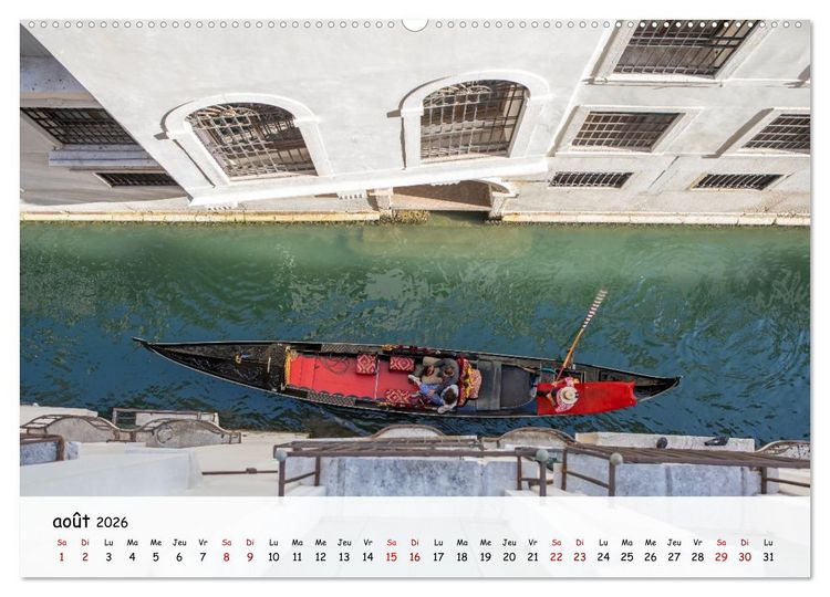 Produktbild: Venise - Un hommage imag&eacute; &agrave; la magie v&eacute;nitienne (Calendrier mural 2026 DIN A2 vertical), CALVENDO calendrier mensuel