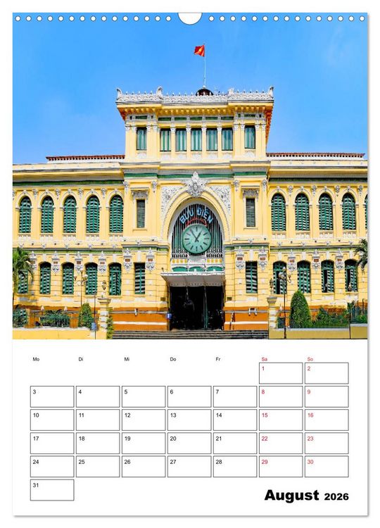 Produktbild: Ho-Chi-Minh-Stadt - die sch&ouml;nsten Sehensw&uuml;rdigkeiten (Wandkalender 2026 DIN A3 hoch), CALVENDO Monatskalender