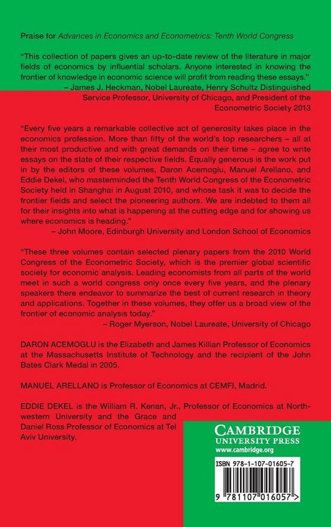Produktbild: Advances in Economics and Econometrics