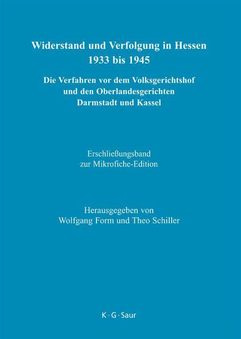 Produktbild: Erschlie&szlig;ungsband zur Mikrofiche-Edition