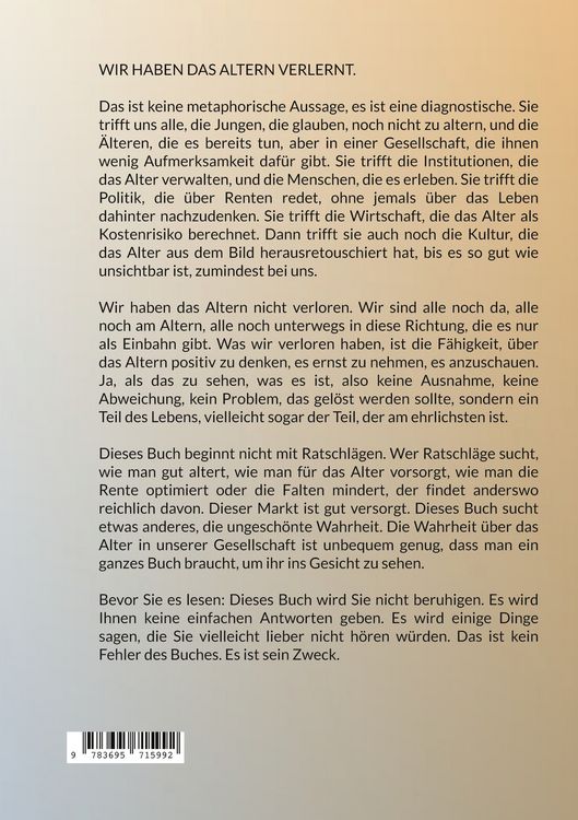 Produktbild: Der Wert eines &auml;lteren Menschen