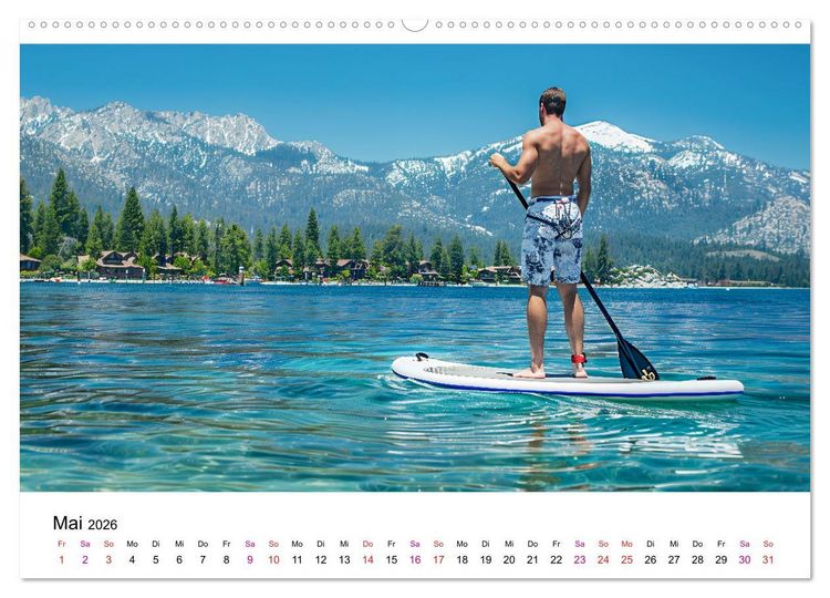 Produktbild: Stand up paddling - SUP (Wandkalender 2026 DIN A2 quer), CALVENDO Monatskalender