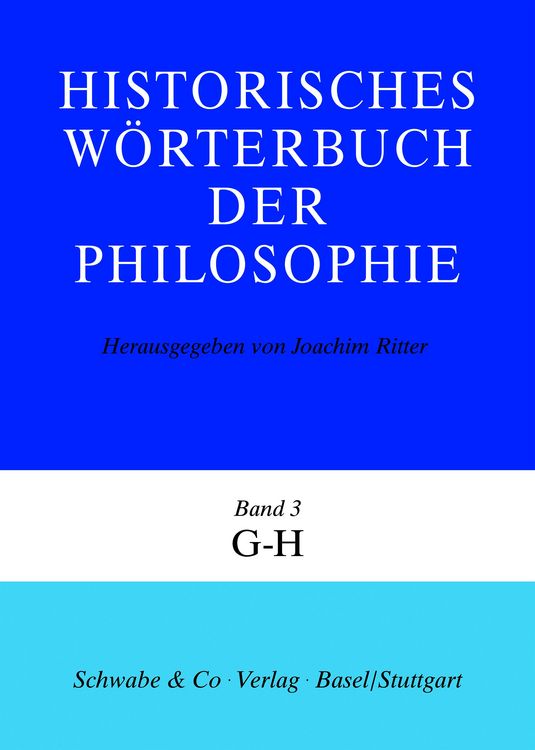 Produktbild: Historisches W&ouml;rterbuch der Philosophie (HWPH). Band 3, G-H