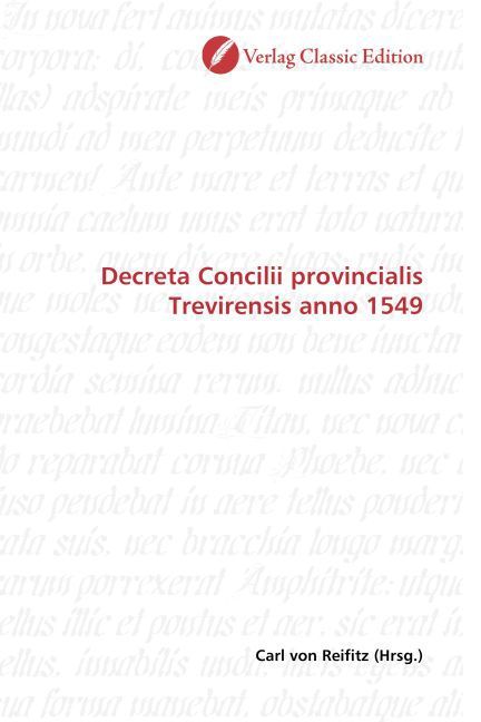 Produktbild: Decreta Concilii provincialis Trevirensis anno 1549