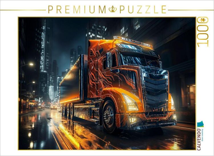 Produktbild: CALVENDO Puzzle Trucks | 1000 Teile Lege-Gr&ouml;&szlig;e 64x48cm Foto-Puzzle f&uuml;r gl&uuml;ckliche Stunden