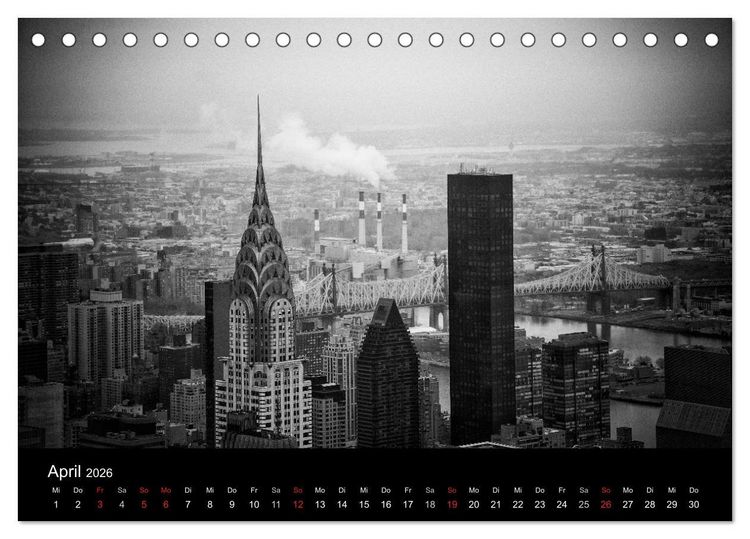 Produktbild: New York 2026 (Tischkalender 2026 DIN A5 quer), CALVENDO Monatskalender