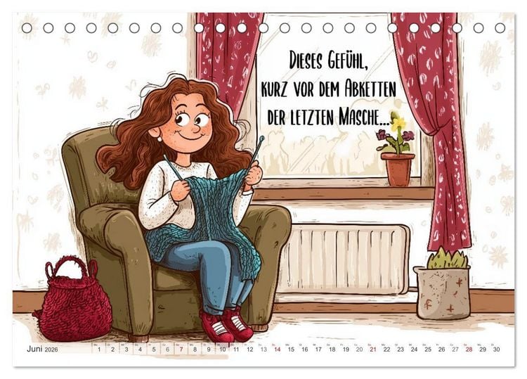 Produktbild: Wollfieber (Tischkalender 2026 DIN A5 quer), CALVENDO Monatskalender