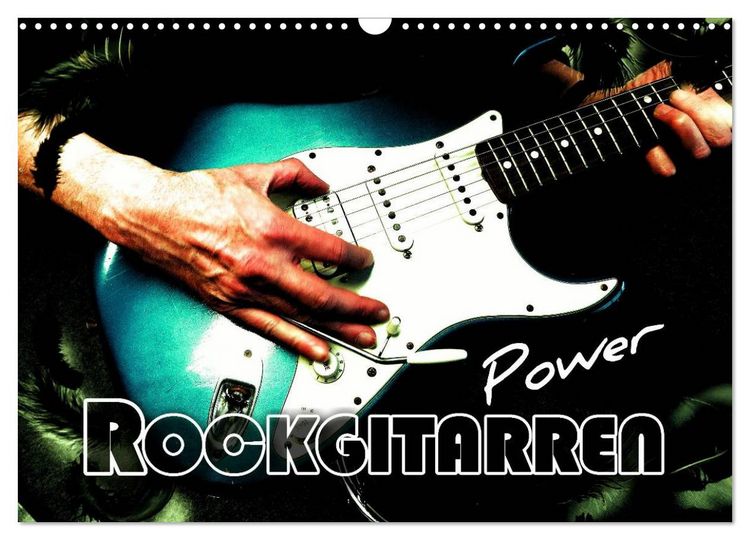 Produktbild: Rockgitarren Power (Wandkalender 2026 DIN A3 quer), CALVENDO Monatskalender