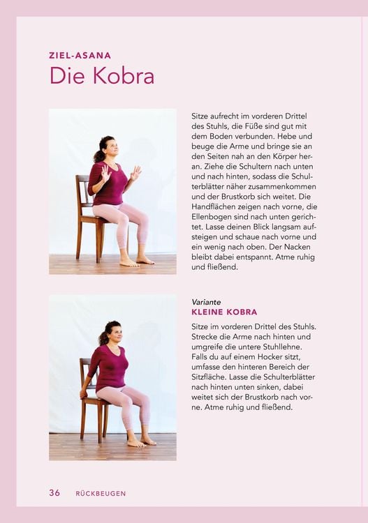 Yoga auf dem Stuhl für Senioren