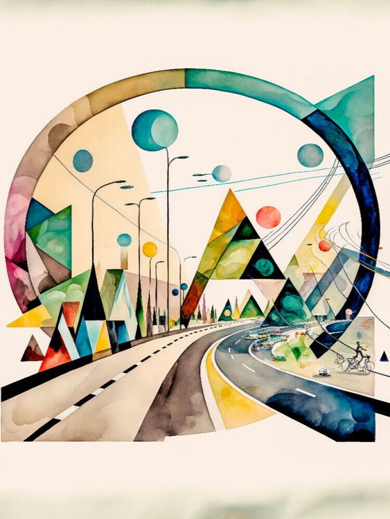 Produktbild: CALVENDO Puzzle Die Autobahn | 1000 Teile Lege-Gr&ouml;&szlig;e 64x48cm Foto-Puzzle f&uuml;r gl&uuml;ckliche Stunden