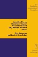 Produktbild: Text Resources and Lexical Knowledge