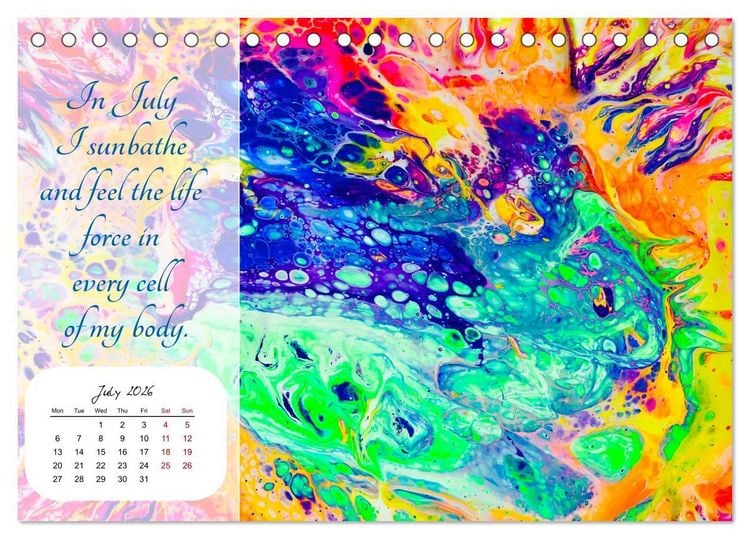Produktbild: Your year filled with mindfulness (Desk Calendar 2026 DIN A5 landscape), CALVENDO 12 Month DeskCalendar
