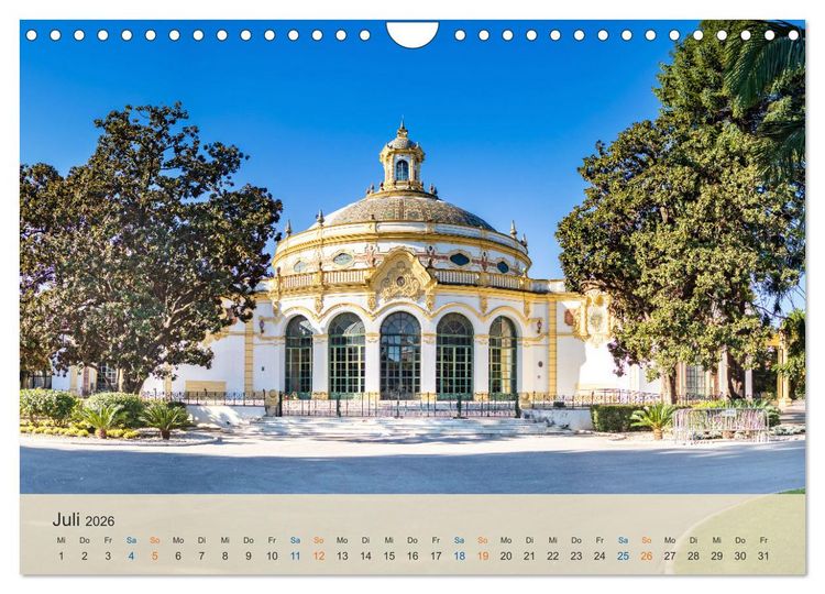 Produktbild: Sevilla - die andalusische Hauptstadt (Wandkalender 2026 DIN A4 quer), CALVENDO Monatskalender