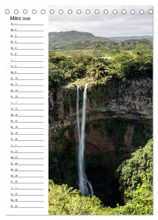 Produktbild: Faszination Wasserfall (Tischkalender 2026 DIN A5 hoch), CALVENDO Monatskalender