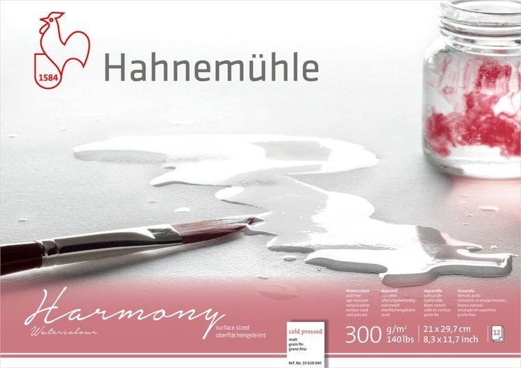Produktbild: Hahnem&uuml;hle Papier Harmony Watercolour, DIN A 4, 300 g/m&sup2;