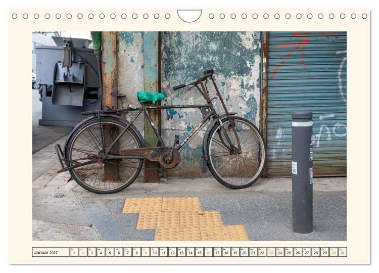Produktbild: Fahrr&auml;der im Stadtbild (Wandkalender 2027 DIN A4 quer), CALVENDO Monatskalender