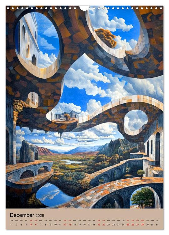 Produktbild: Dali meets Technology (Wall Calendar 2026 DIN A3 portrait), CALVENDO 12 Month Wall Calendar