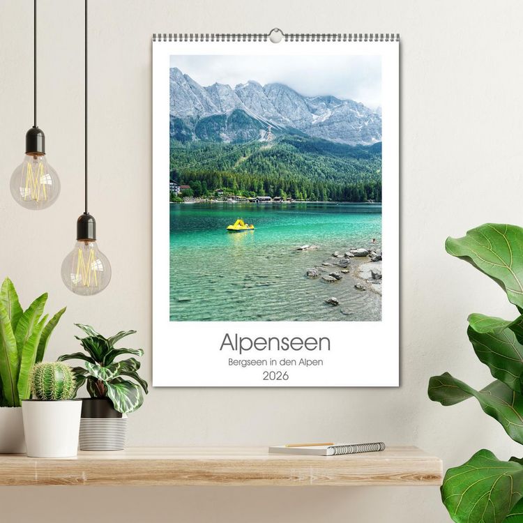 Produktbild: Alpenseen (Wandkalender 2026 DIN A2 hoch), CALVENDO Monatskalender