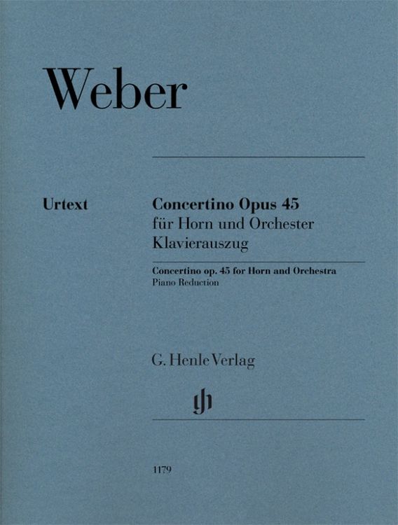 Produktbild: Carl Maria von Weber - Concertino op. 45 f&uuml;r Horn und Orchester