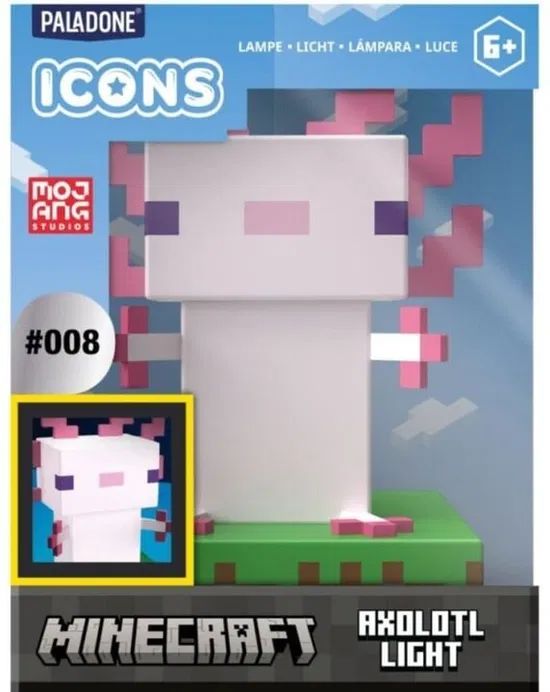 Produktbild: Minecraft Axolotl Icon Dekolampe