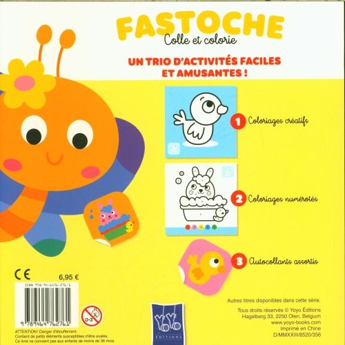 Produktbild: Fastoche : colle et colorie