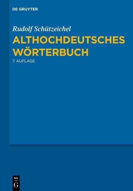 Produktbild: Althochdeutsches W&ouml;rterbuch