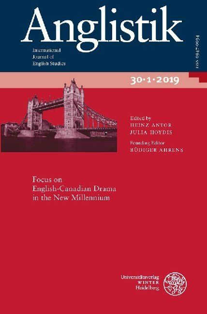 Produktbild: Anglistik. International Journal of English Studies. Volume 30.1 (2019)
