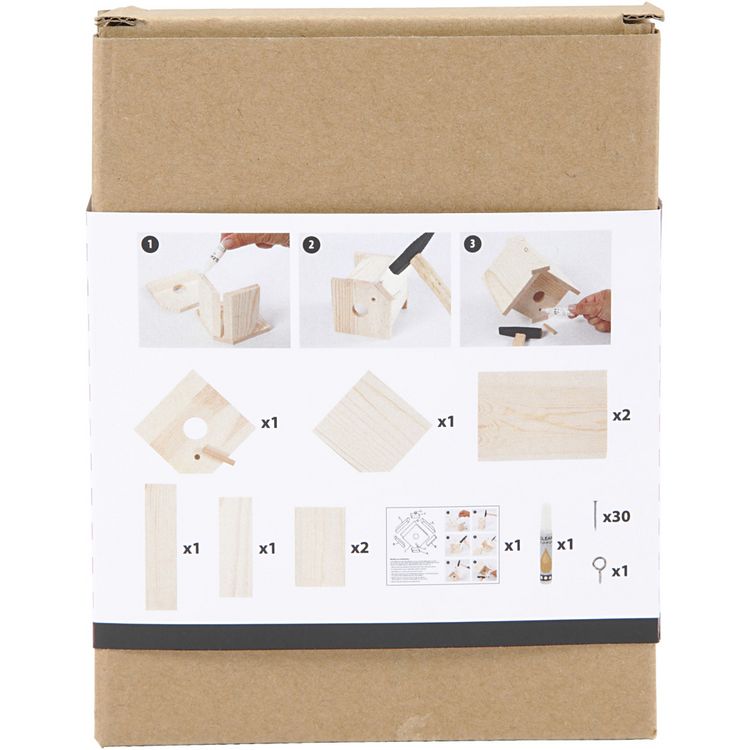 Produktbild: Creativ Company Vogelhaus, H 13 cm, T 14,5 cm, B 16 cm, 1 Stk