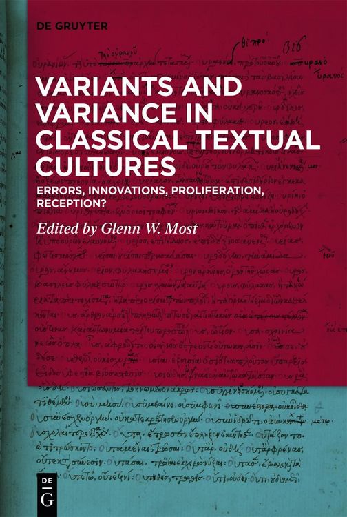 Produktbild: Variants and Variance in Classical Textual Cultures