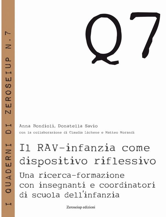Produktbild: Il RAV-infanzia come dispositivo riflessivo. Una ricerca-formazione con insegnanti e coordinatori di scuola dell'infanzia