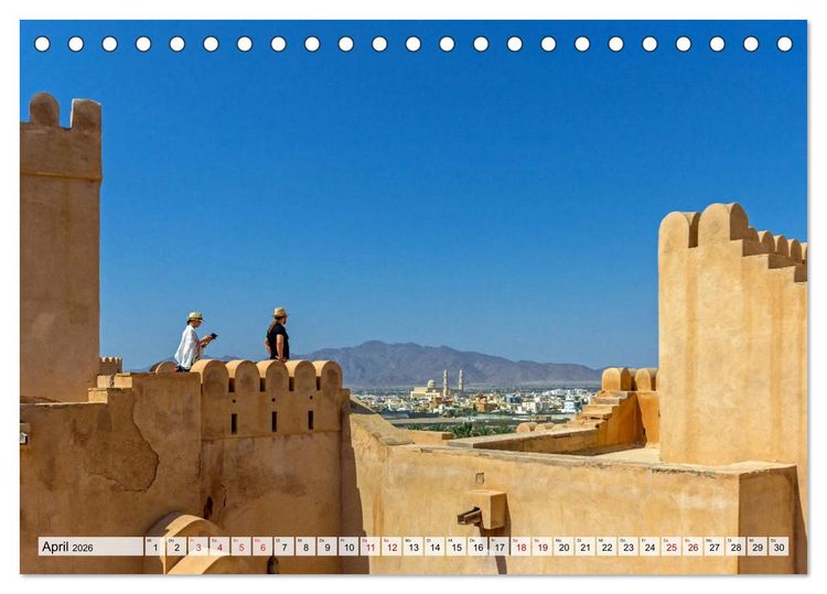 Produktbild: Oman - Eine Fotoreise (Tischkalender 2026 DIN A5 quer), CALVENDO Monatskalender