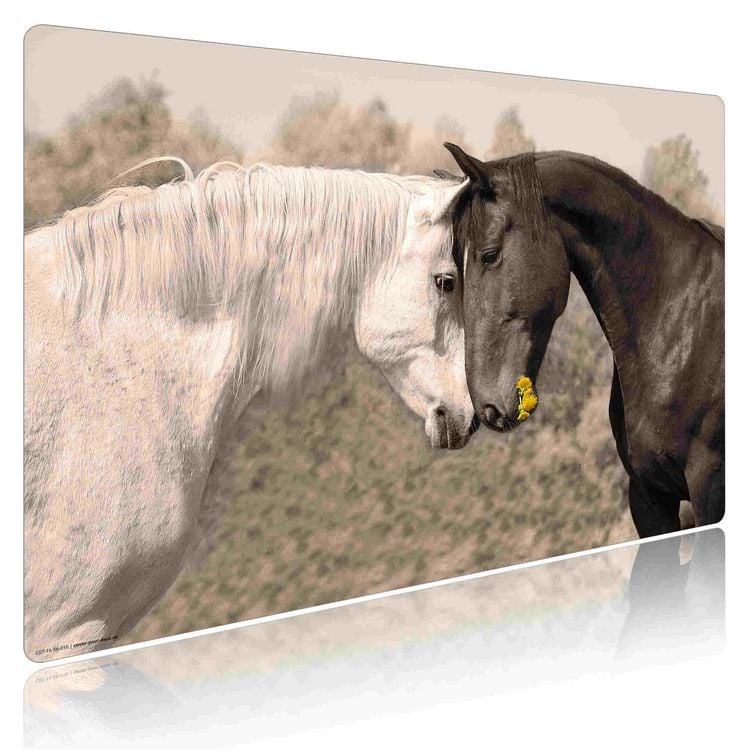 Produktbild: Cover-your-desk Schreibtischunterlage f&uuml;r Kinder und Erwachsene Pferdeliebe, aus hochwertigem Vinyl , 60 x 40 cm