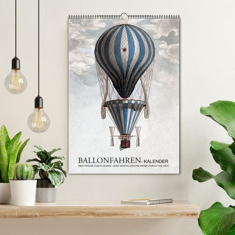 Produktbild: Ballonfahren Kalender (Wandkalender 2026 DIN A2 hoch), CALVENDO Monatskalender