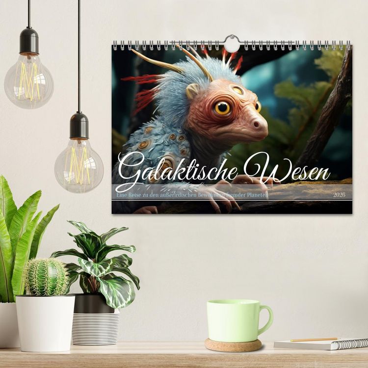 Produktbild: Galaktische Wesen (Wandkalender 2026 DIN A4 quer), CALVENDO Monatskalender