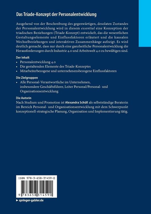 Produktbild: Das Triade-Konzept der Personalentwicklung