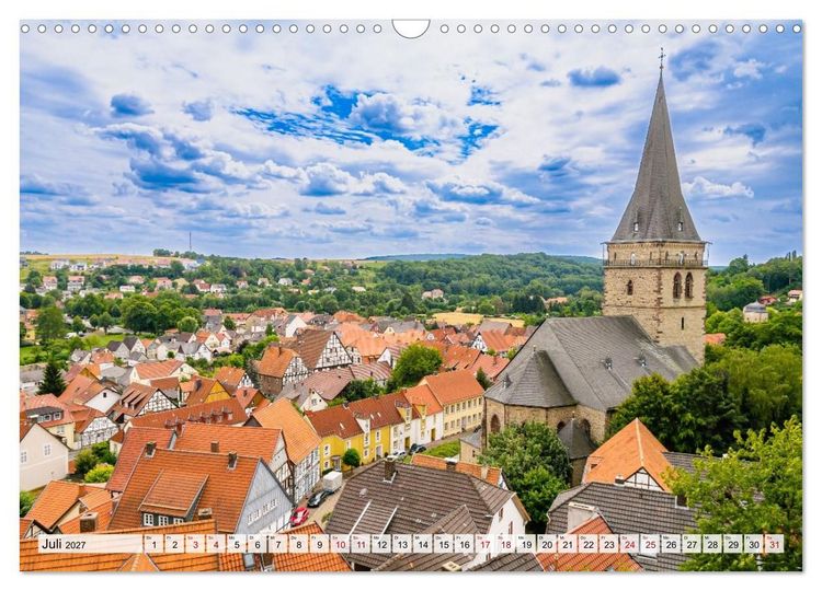 Produktbild: Ein Blick auf die Hansestadt Warburg (Wandkalender 2027 DIN A3 quer), CALVENDO Monatskalender