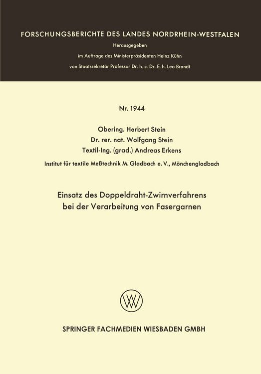 Produktbild: Einsatz des Doppeldraht-Zwirnverfahrens bei der Verarbeitung von Fasergarnen