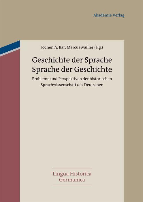 Produktbild: Geschichte der Sprache - Sprache der Geschichte