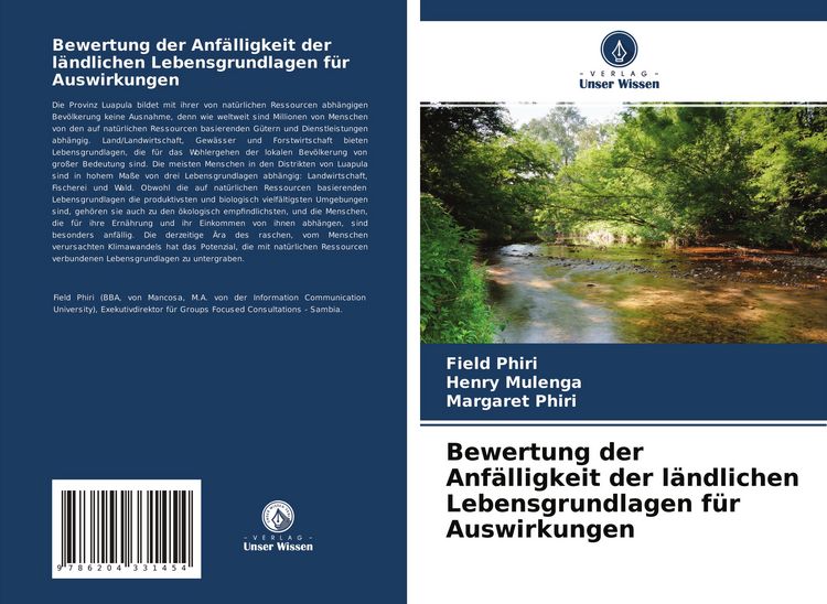 Produktbild: Bewertung der Anf&auml;lligkeit der l&auml;ndlichen Lebensgrundlagen f&uuml;r Auswirkungen
