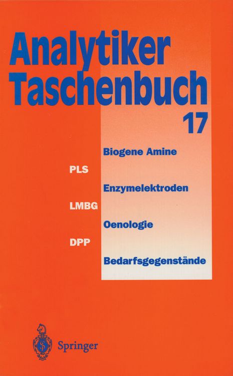Produktbild: Analytiker-Taschenbuch