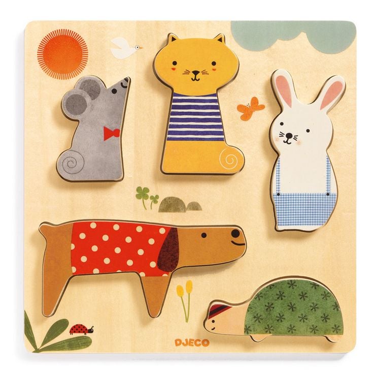 Produktbild: Holzpuzzle Relief Woodypets