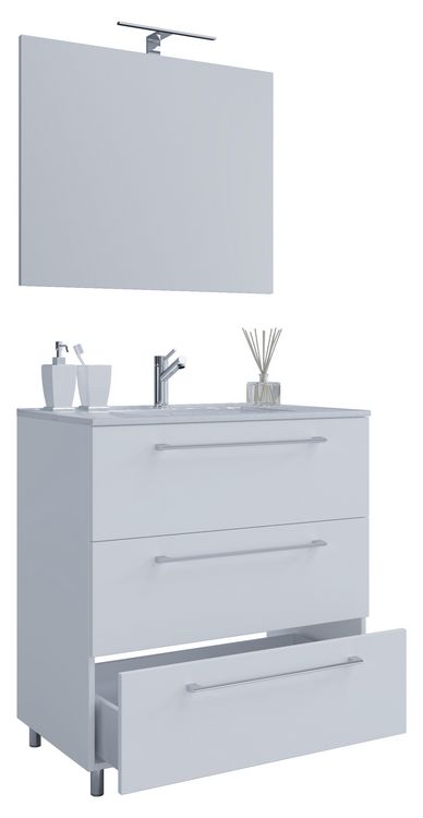 Produktbild: 3-tlg. Waschplatz Waschtisch Badinos Schublade 3SC