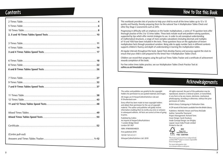 Produktbild: KS2 Times Tables Practice Workbook