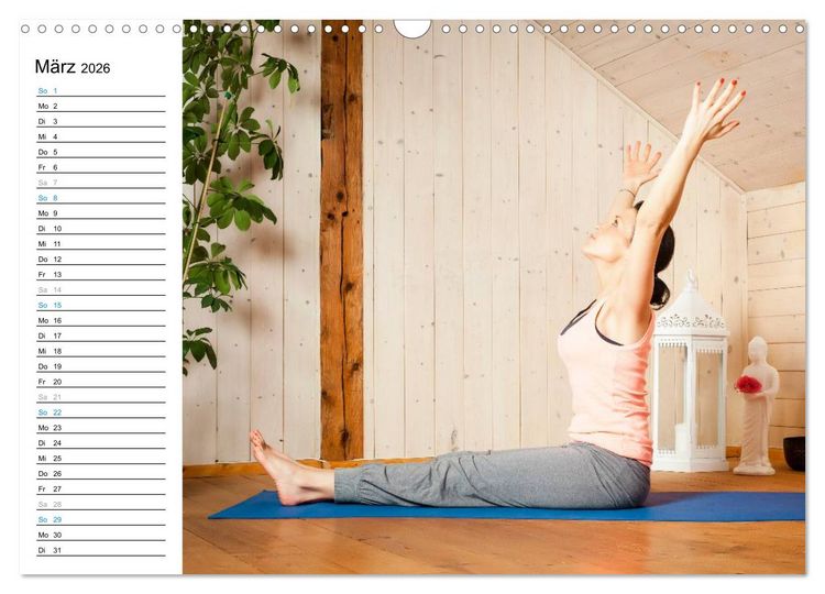 Produktbild: Yoga - ganz einfach zuhause (Wandkalender 2026 DIN A3 quer), CALVENDO Monatskalender