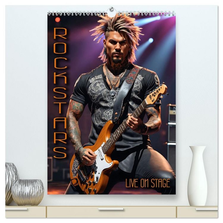 Produktbild: Rockstars - Live on Stage (hochwertiger Premium Wandkalender 2026 DIN A2 hoch), Kunstdruck in Hochglanz