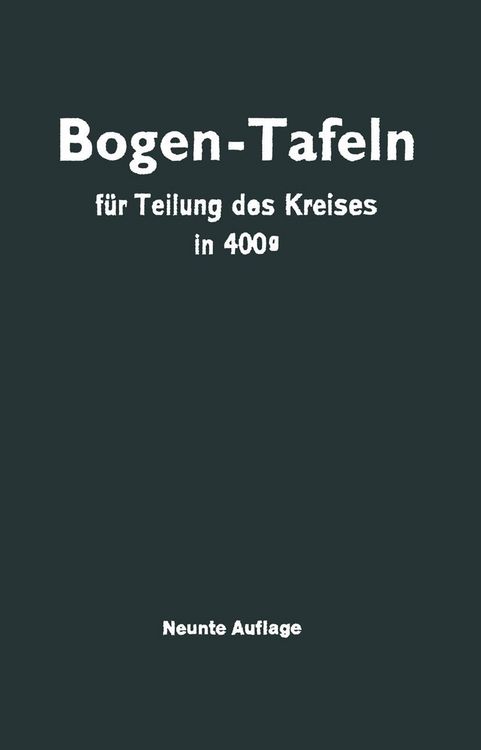 Produktbild: Taschenbuch zum Abstecken von Kreisbogen