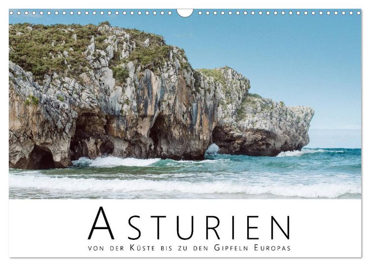 Produktbild: Asturien - Von der K&uuml;ste bis zu den Gipfeln Europas (Wandkalender 2026 DIN A3 quer), CALVENDO Monatskalender
