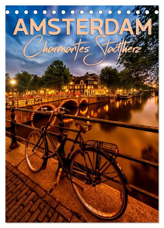 Produktbild: AMSTERDAM Charmantes Stadtherz (Tischkalender 2026 DIN A5 hoch), CALVENDO Monatskalender