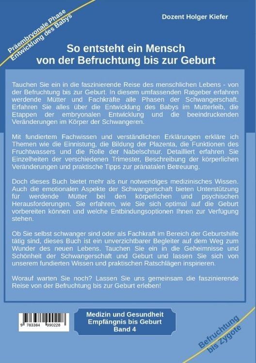 Produktbild: So entsteht ein Mensch - von der Befruchtung bis zur Geburt